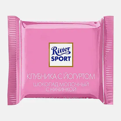 Шоколад молочный клубника с йогуртом Ritter Sport 16.67г