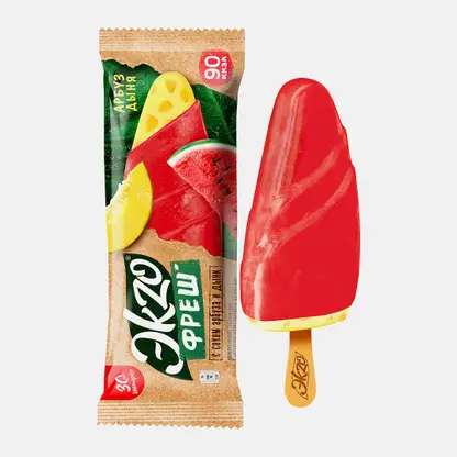 Мороженое Арбуз-Дыня эскимо с соком арбуза и дыни Экзо 70г