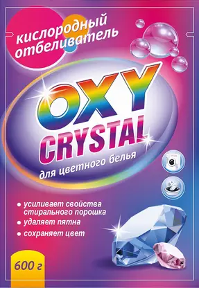 Изображение товара Отбеливатель для цветного белья Oxy Crystal 600г