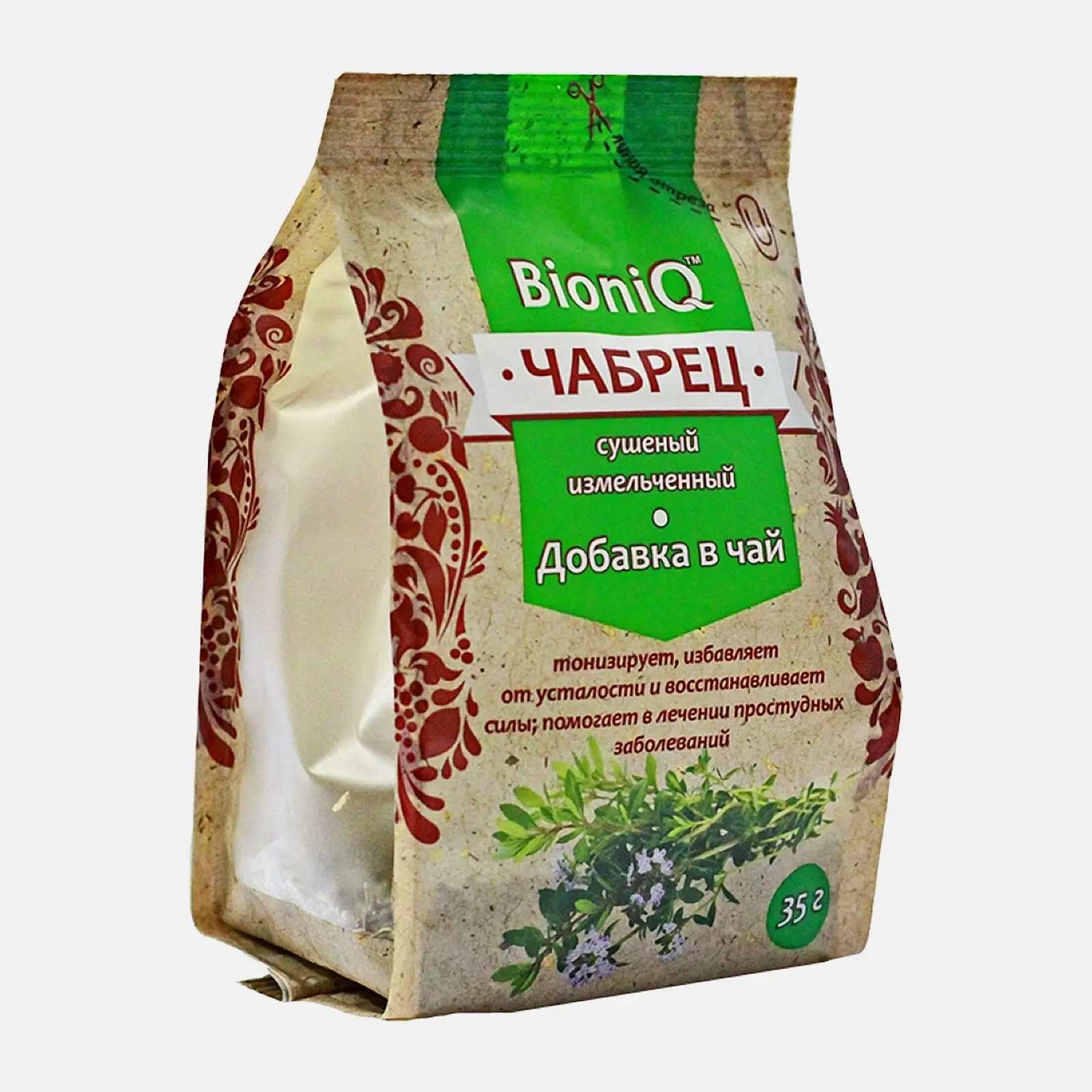 Добавка в чай BioniQ Чабрец сушеный 35г Добавка в чай BioniQ Чабрец сушеный 35г