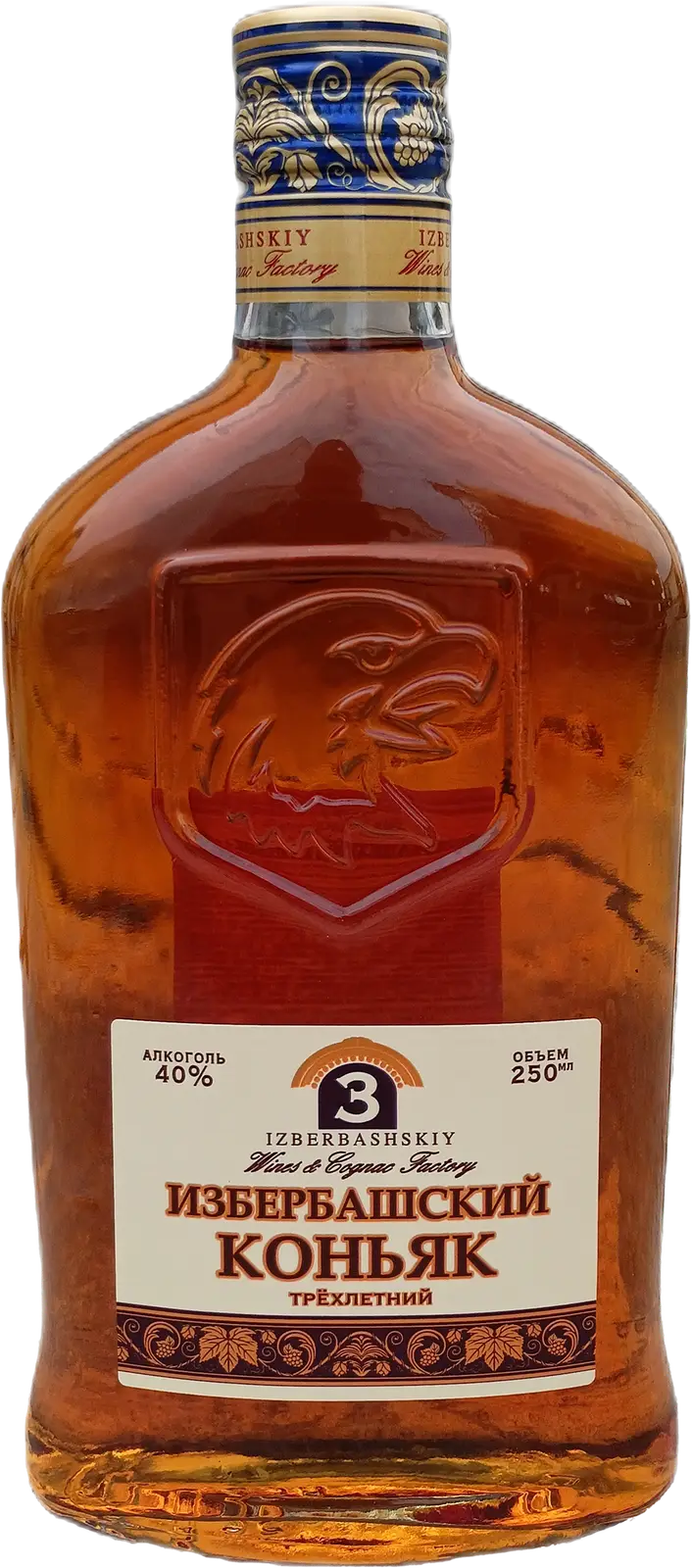Изображение товара Российский Коньяк Избербаш 3 года 40 250мл натуральный вкус и аромат