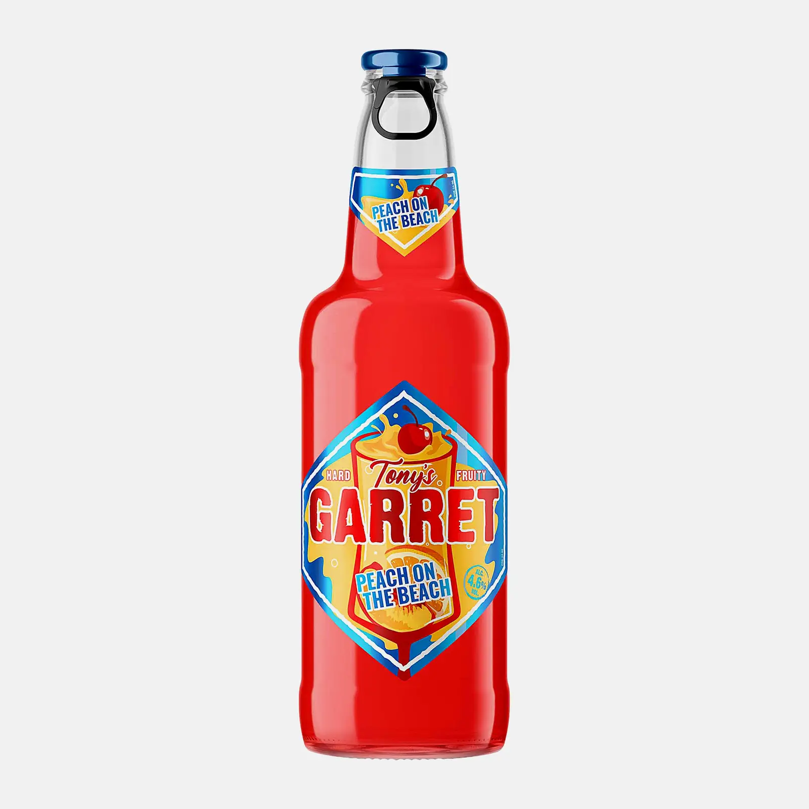 Пивной напиток Tonys Garret Hard Персик на пляже пастеризованный 4.6% 400мл Пивной напиток Tonys Garret Hard Персик на пляже пастеризованный 4.6% 400мл
