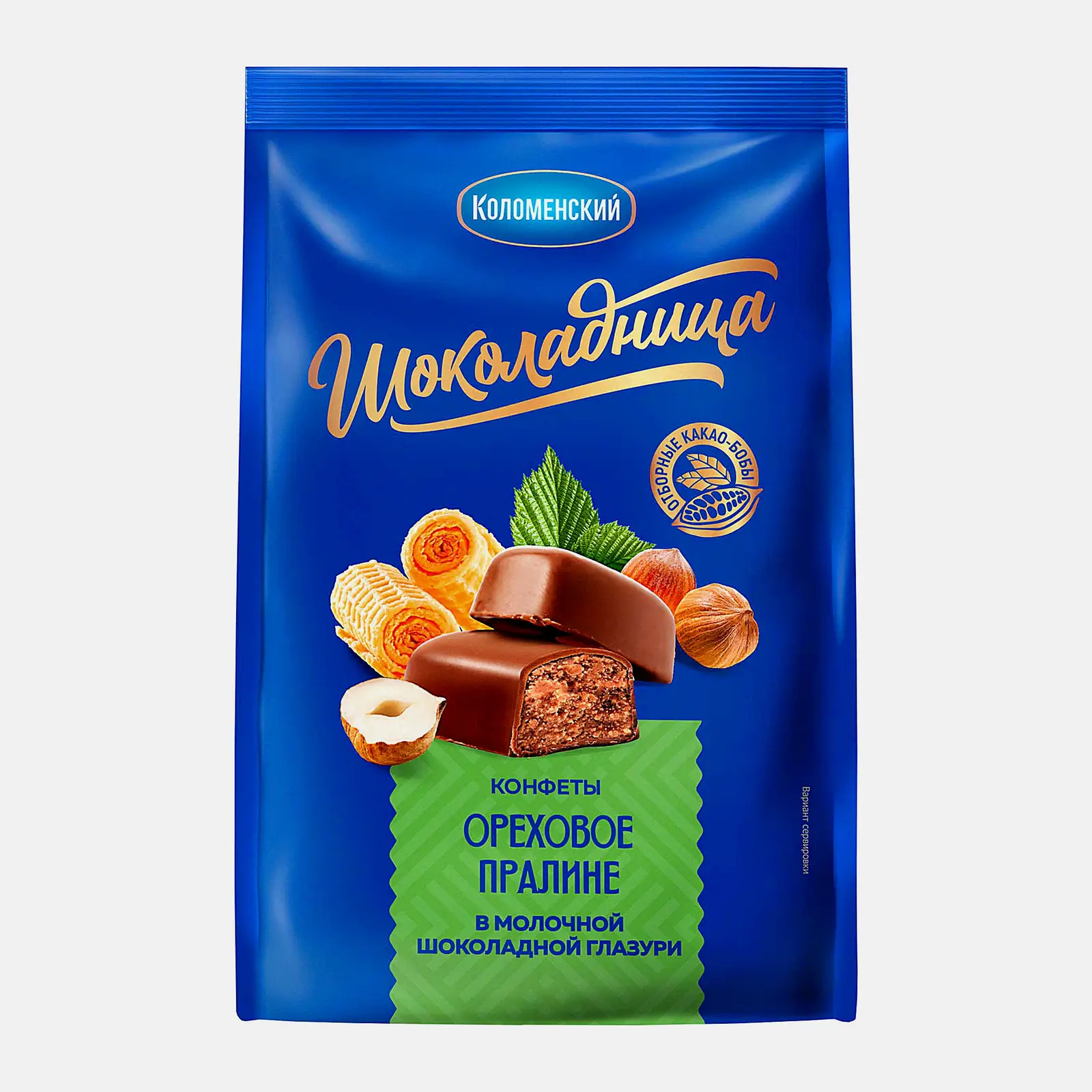 Изображение товара Конфеты Шоколадница пралиновые в глазури 160г ореховое лакомство