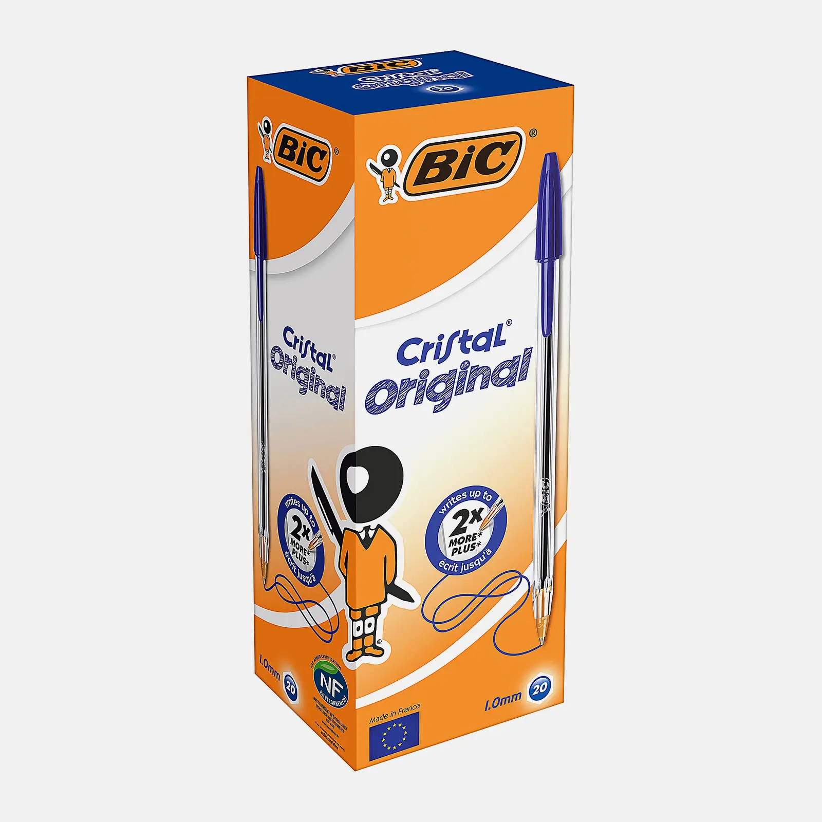 Ручка шариковая Bic Cristal Original синяя - фото 6