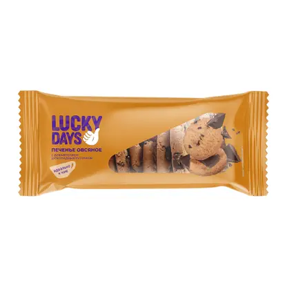 Изображение товара Печенье овсяное с шоколадом Lucky Days 310г