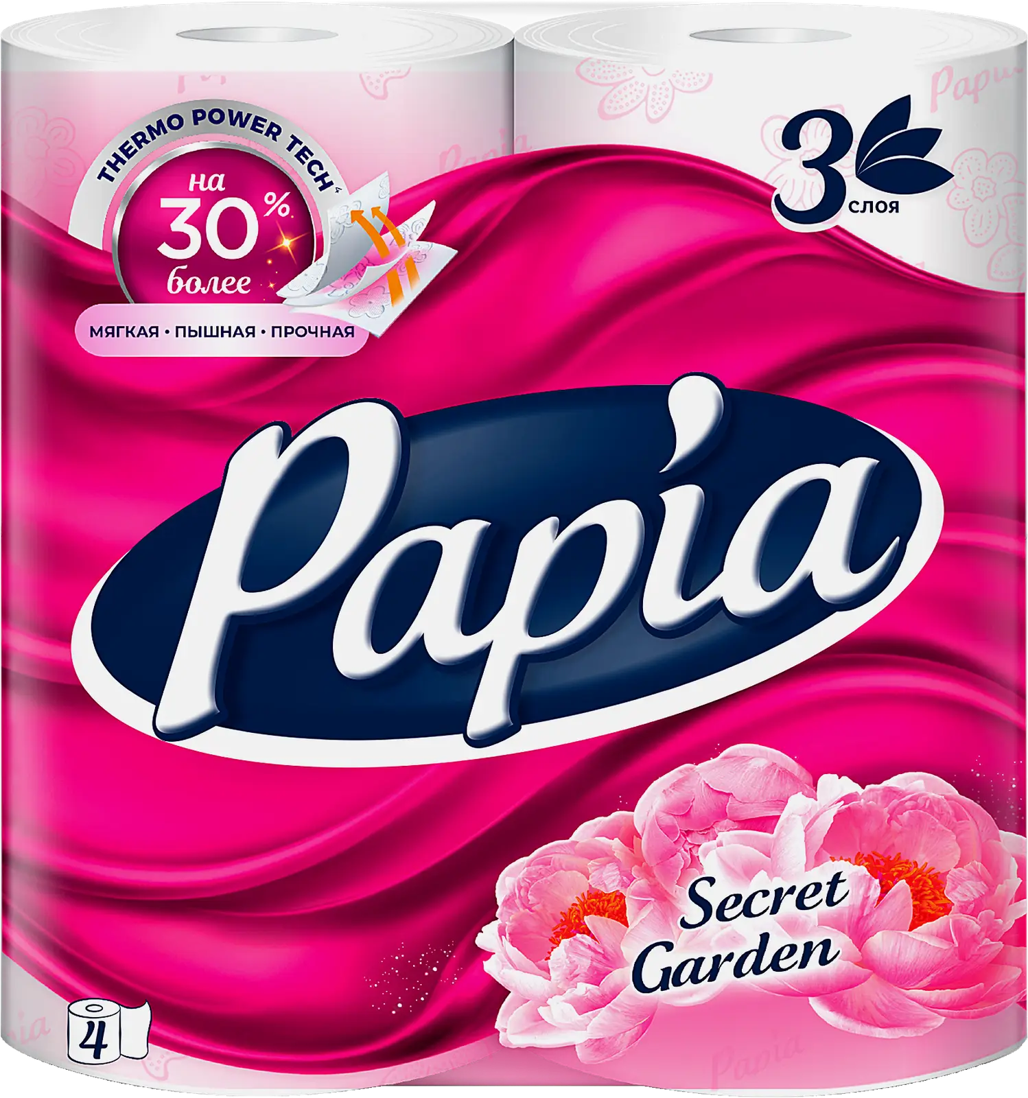 Туалетная Бумага Papia Secret Garden 3 слоя 4 рулона Туалетная Бумага Papia Secret Garden 3 слоя 4 рулона