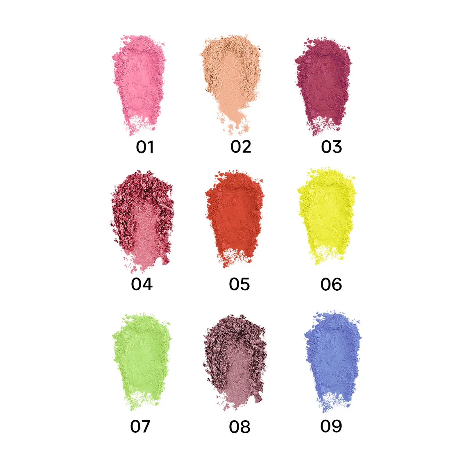 Палетка пигментов для макияжа 7 Days B.Colour тон 02