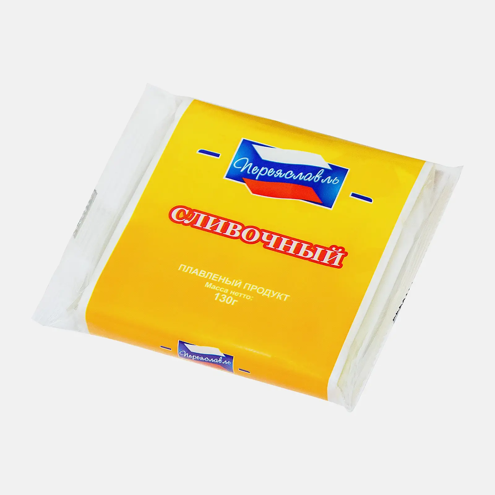 Изображение товара Плавленый сыр сливочный Переяславль 25% 130 г для бутербродов и завтраков