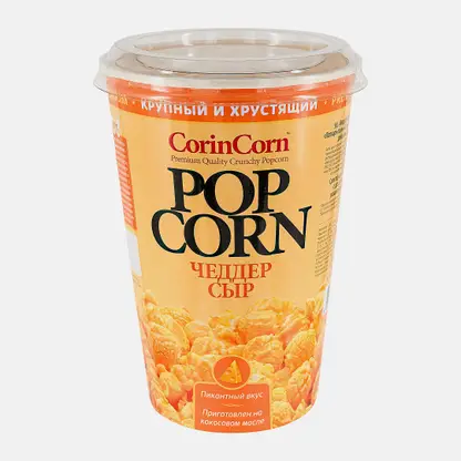 Попкорн со вкусом сыра чеддер Cornicorn 90г