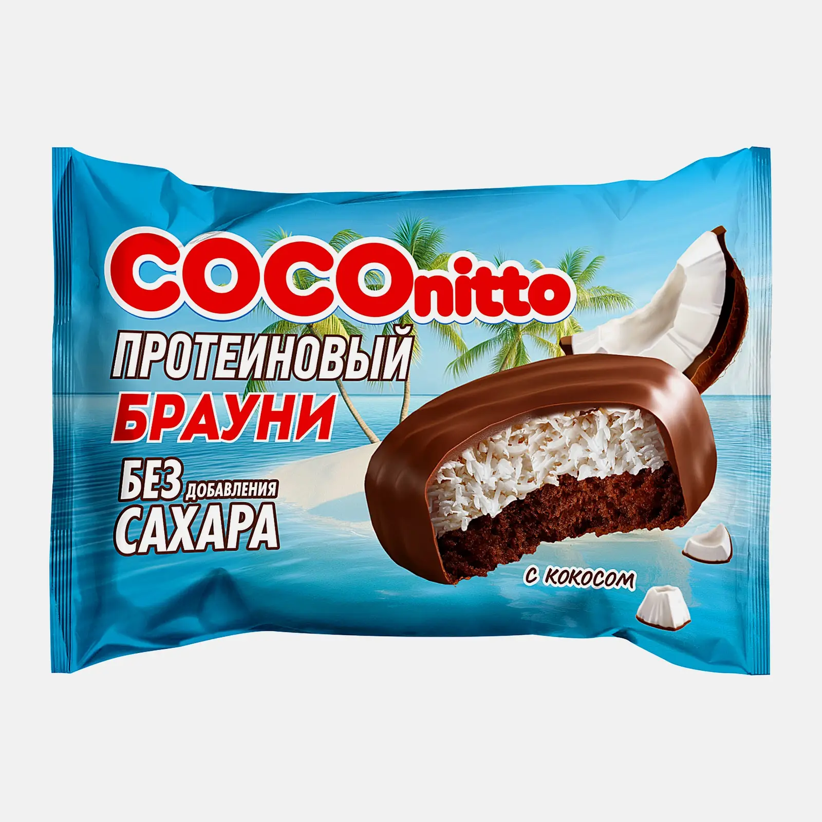 Печенье протеиновое с кокосом без сахара Coconitto 50г