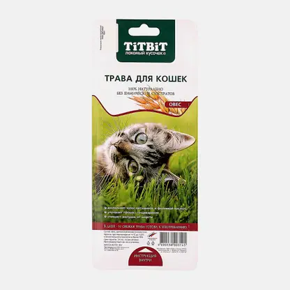 Лакомство для кошек трава Titbit 40г