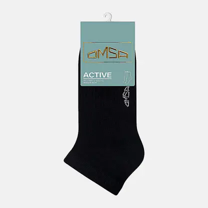 Черные носки женские укороченные р.39-41 Omsa Active