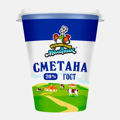 Сметана Кубанский молочник 20% 300г
