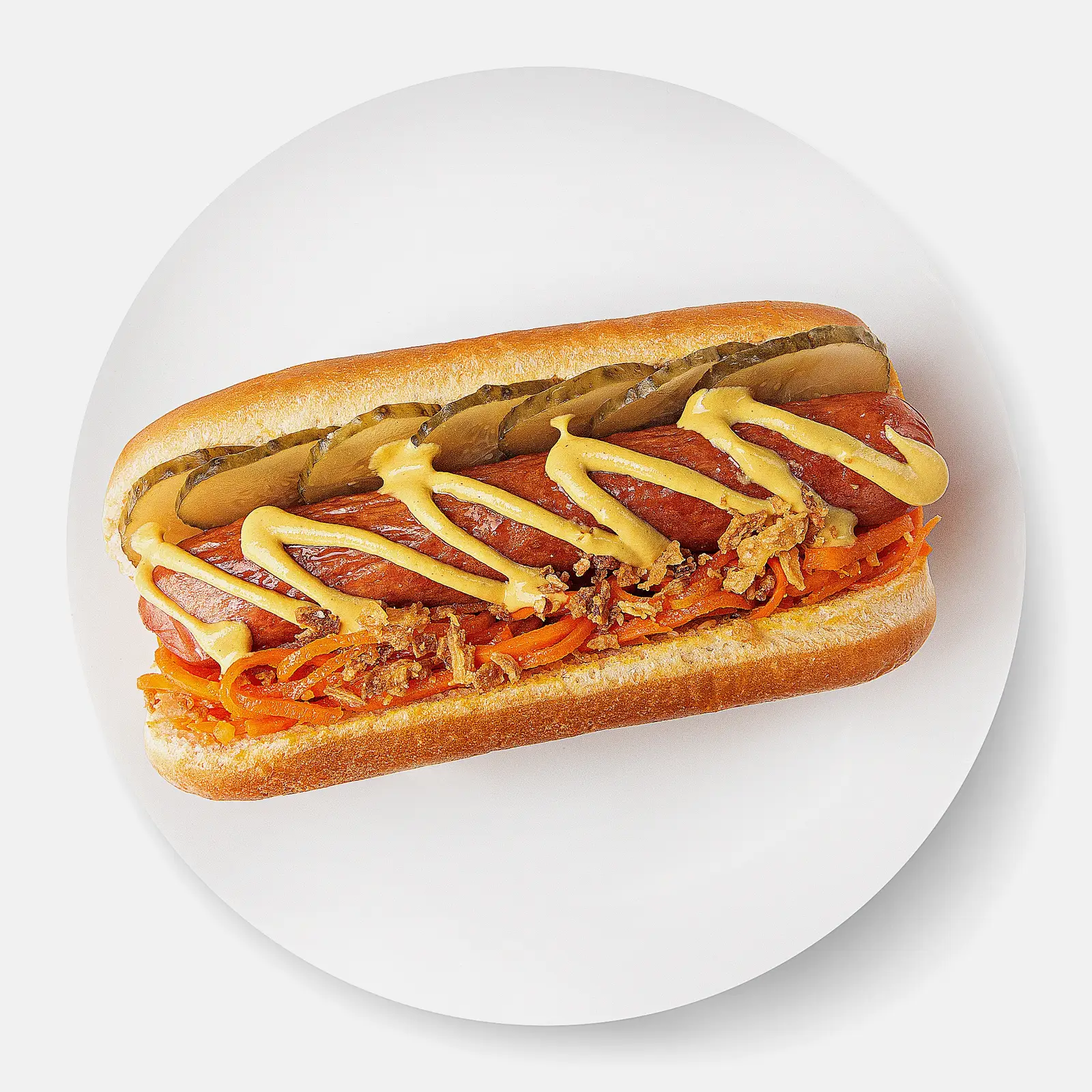 Изображение товара Хот-дог пшеничный с куриной сосиской от Магнит, 180 г