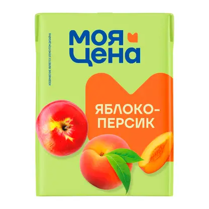 Изображение товара Напиток Моя цена Яблочно-персиковый 200мл Изображение товара Напиток Моя цена Яблочно-персиковый 200мл