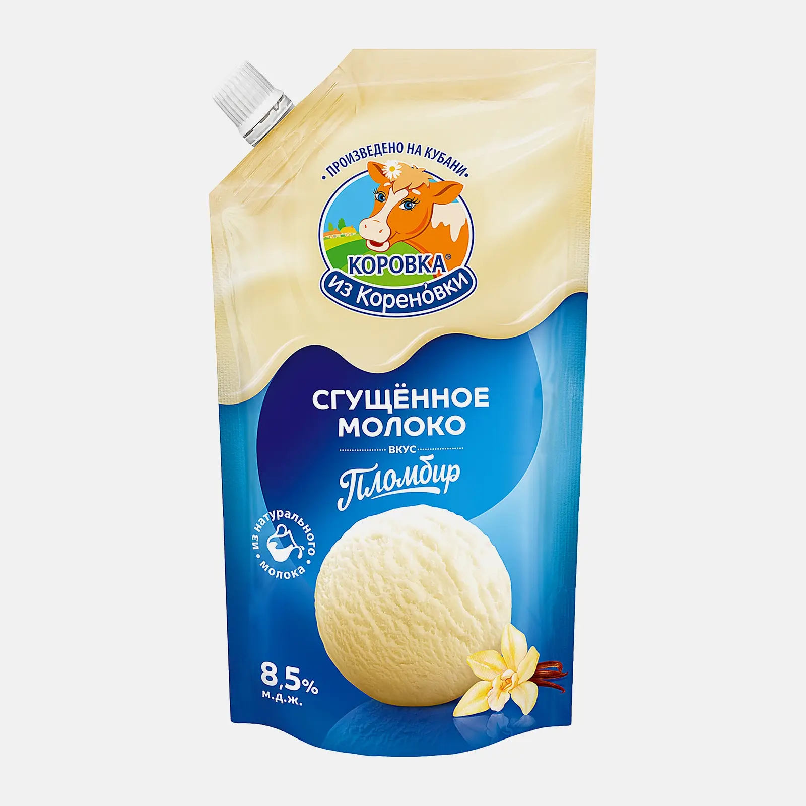 Изображение товара Молоко сгущенное Коровка из Кореновки ваниль 8.5% 270г для десертов и кофе