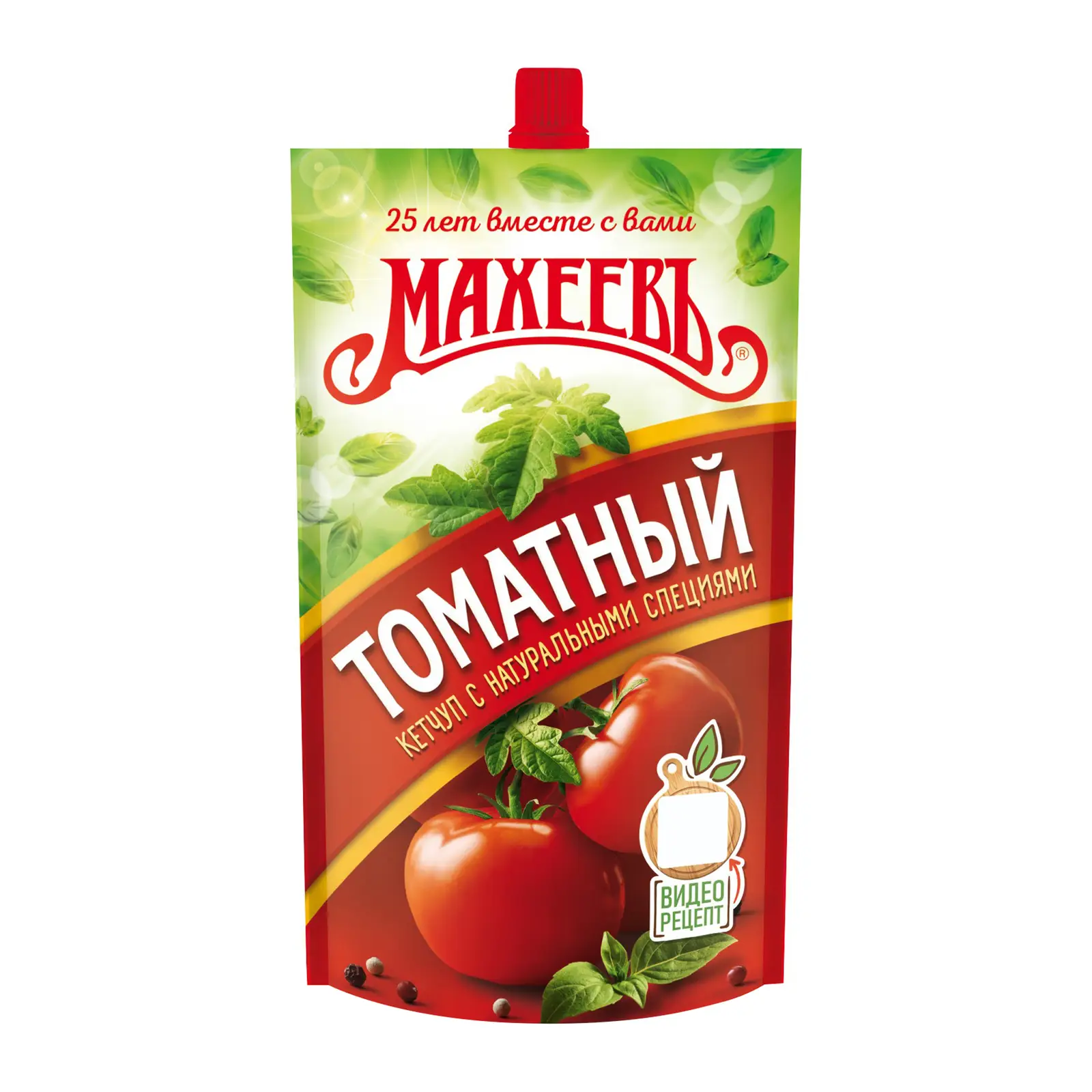 Изображение товара Кетчуп Махеевъ томатный 300г универсальный соус ярко-красный