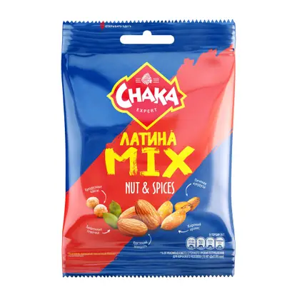 Изображение товара Коктейль ореховый Chaka Латина пикантный 70г