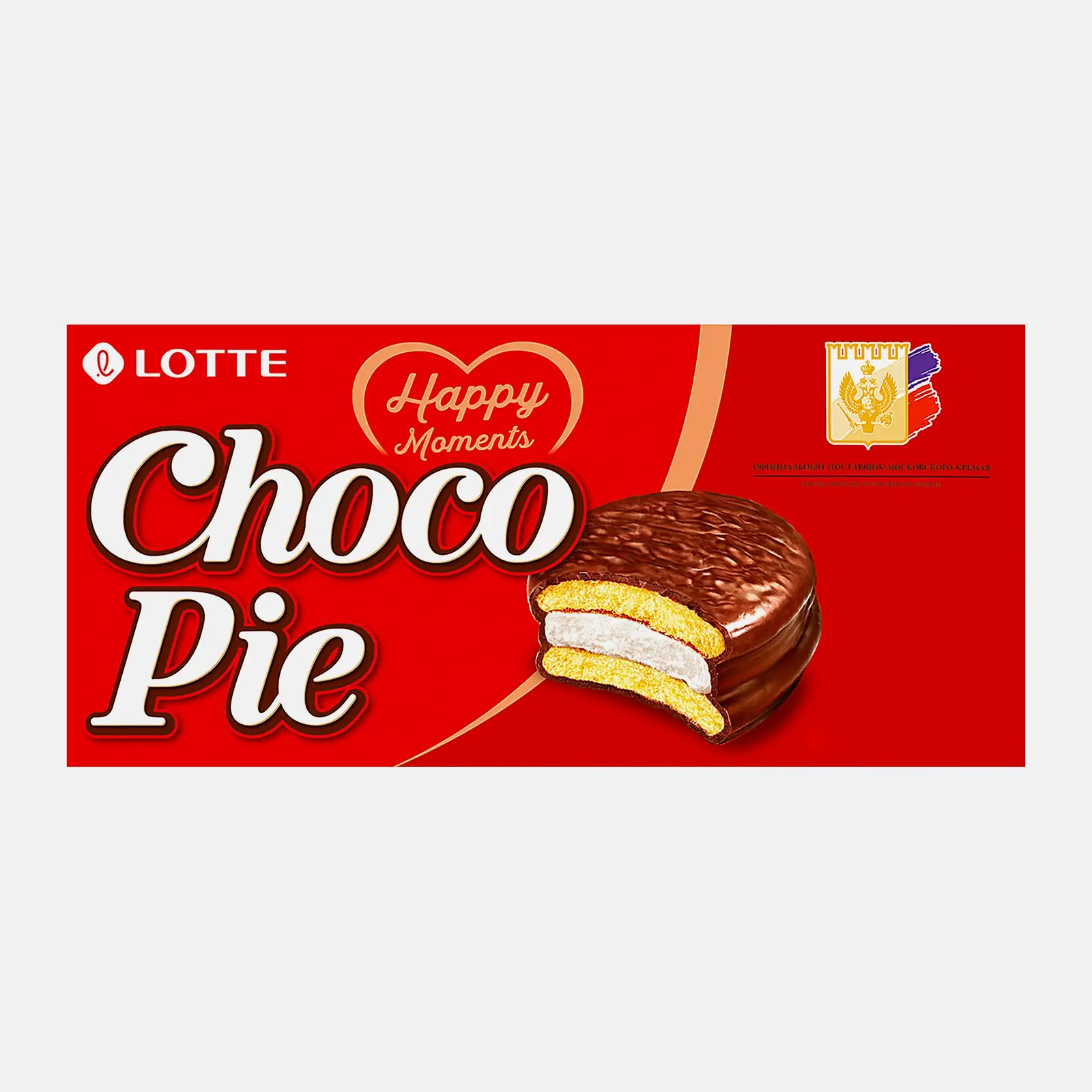 Изображение товара Печенье Choco Pie Лотте 168г с маршмеллоу и шоколадной глазурью