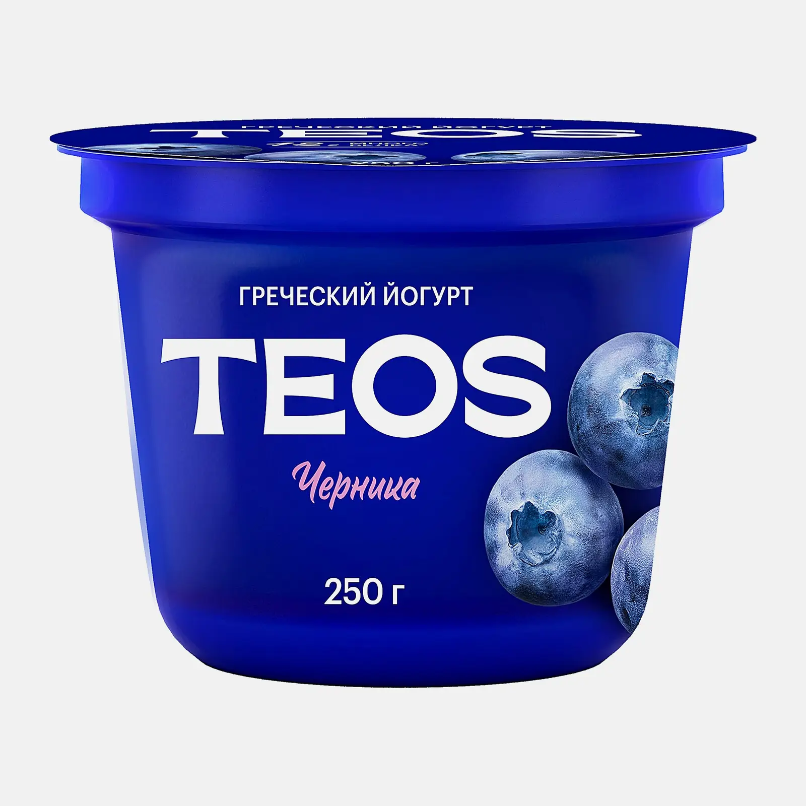Йогурт Греческий с черникой Teos 2% 250г