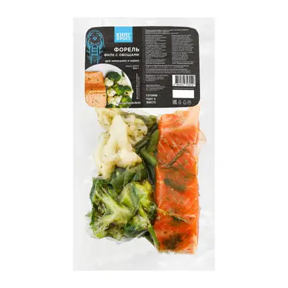 Изображение товара Филе форели с летними овощами Кинг Фрост 300г