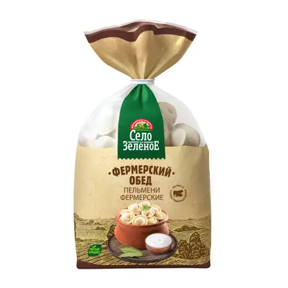 Изображение товара Пельмени Село Зеленое Фермерские 700г