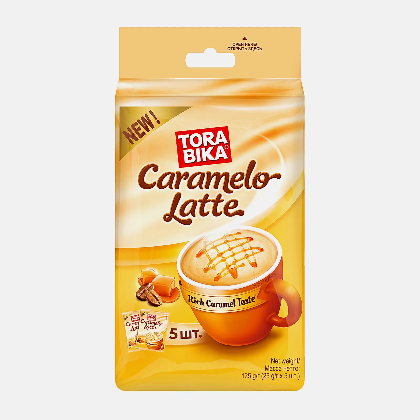 Кофейный напиток Torabika Caramelo Latte 5шт*25г