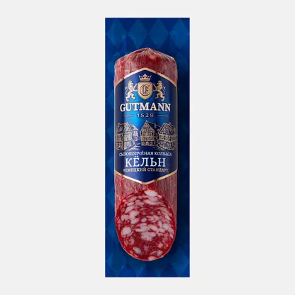 Колбаса Кёльн сырокопченая Gutmann 220г