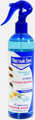 Спрей Чистый дом от клопов и блох экстракт Ромашки 400мл