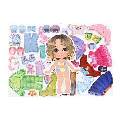 Изображение товара Магнитная игра Одевашки набор для творчества асфрок из магнитных элементов