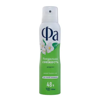 Изображение товара Дезодорант-спрей Фа Натуральная свежесть аромат белого чая 150мл для женщин