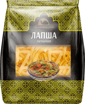 Изображение товара Лапша Восточный Гость Лагманная 250г - идеальное решение для азиатских блюд