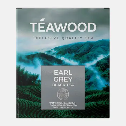 Чёрный чай Earl Grey Teawood 100пак