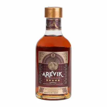 Изображение товара Коньяк армянский Arevik 5 лет 40% 200мл Изображение товара Коньяк армянский Arevik 5 лет 40% 200мл