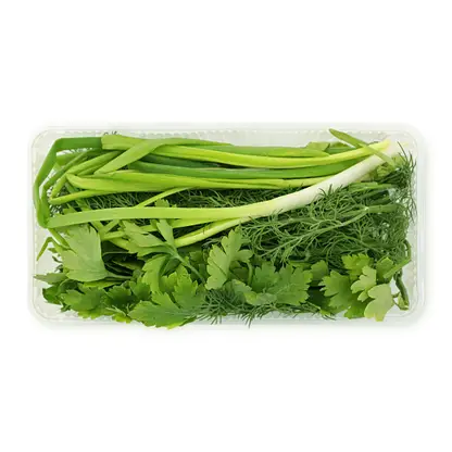 Изображение товара Зелень Ассорти Лук Укроп и Петрушка М Свежесть 100г