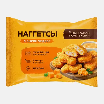 Наггетсы с сыром чеддер Sибирская Коллекция 220г