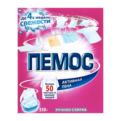 Изображение товара Пемос Активная Пена для ручной стирки 350г универсальный порошок