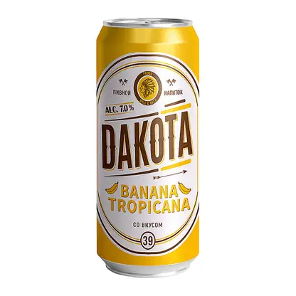 Изображение товара Пивной напиток со вкусом банана Dakota 7% 430мл