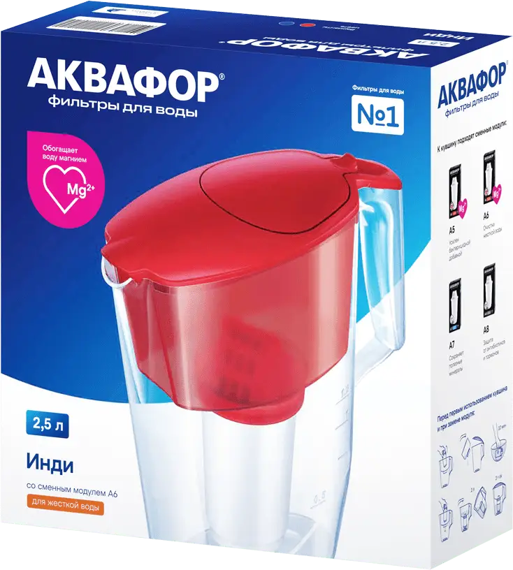 Фильтр-кувшин Аквафор Инди А6 2.5л