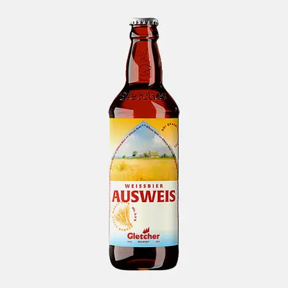 Пиво Ausweis светлое нефильтрованное пастеризованное 5.2% 500мл