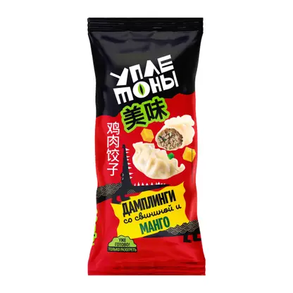 Изображение товара Дамплинги со свининой и манго Уплетоны 150 г замороженные быстрого приготовления