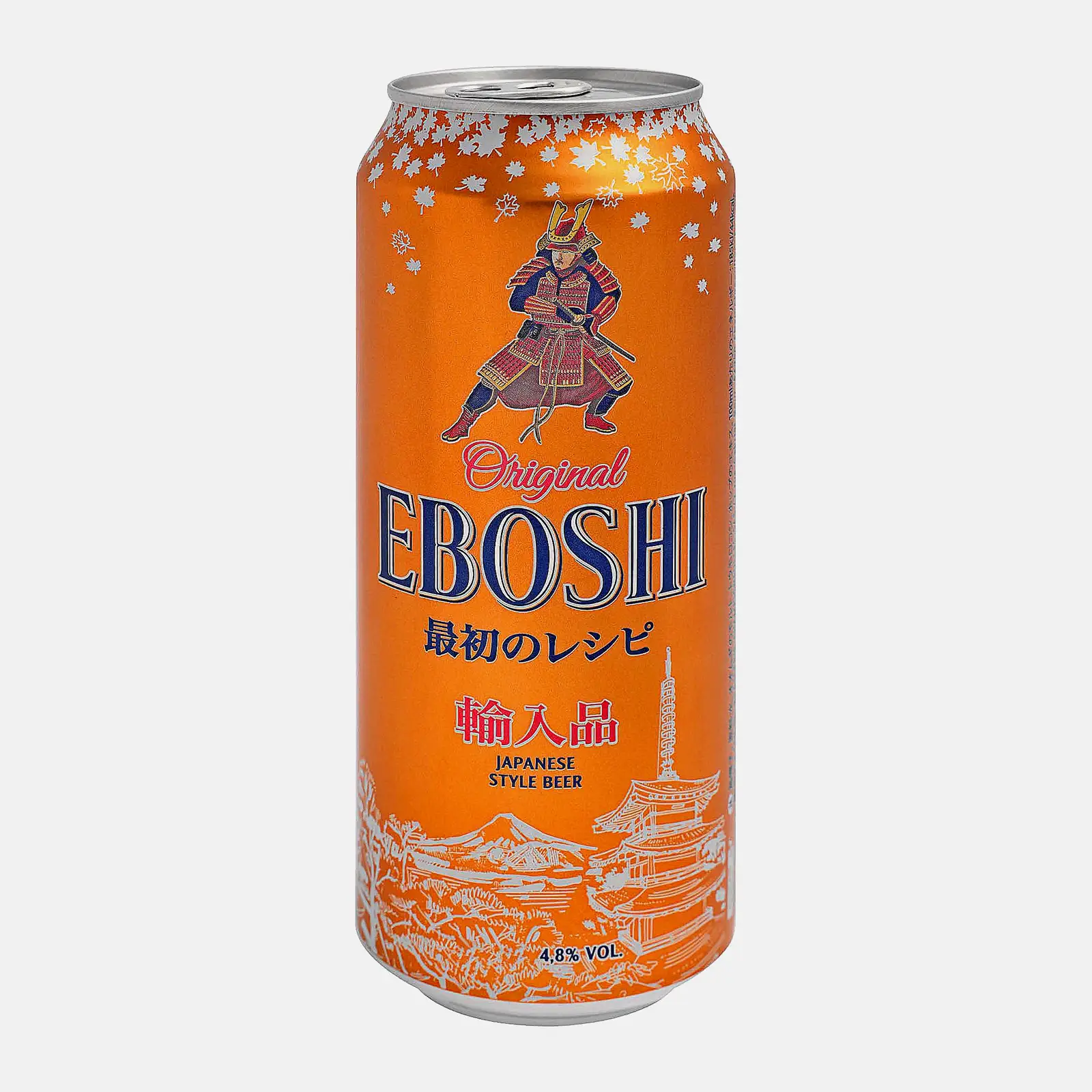 Пиво Eboshi светлое фильтрованное пастеризованное 4.8% 500мл