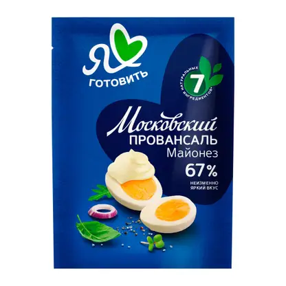 Изображение товара Майонез Московский Провансаль классический 67% 96г