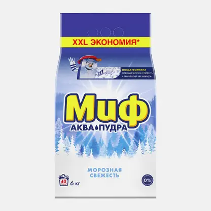Стиральный порошок Миф автомат Морозная свежесть 6кг