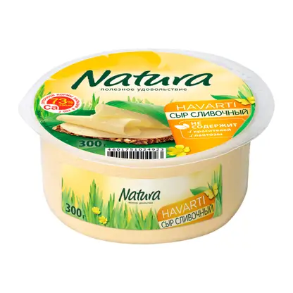 Изображение товара Сыр Natura Сливочный 45%, 300 г