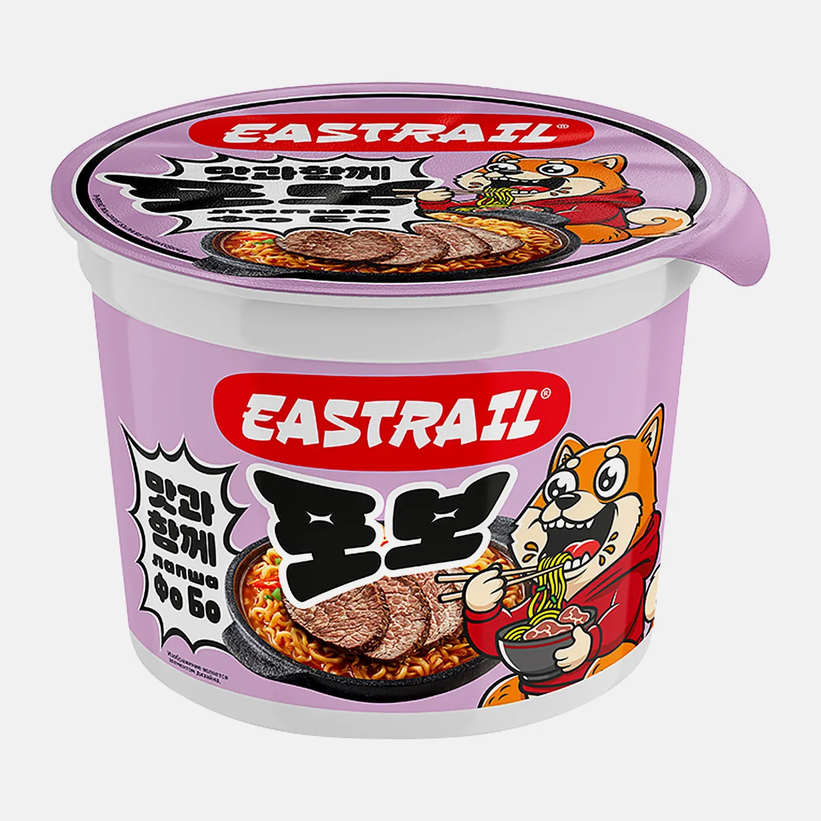 Изображение товара Лапша быстрого приготовления Eastrail со вкусом острой говядины 105г Изображение товара Лапша быстрого приготовления Eastrail со вкусом острой говядины 105г