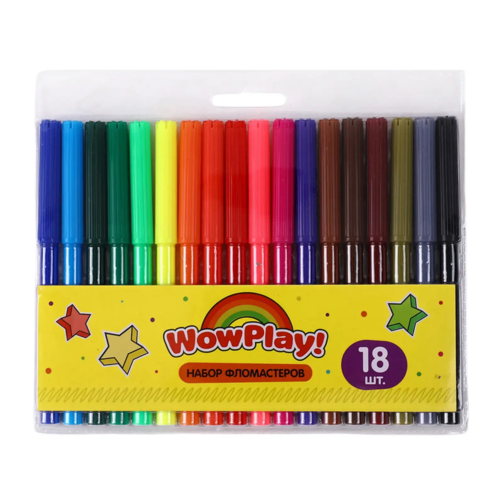 Фломастеры Wow Play 18шт