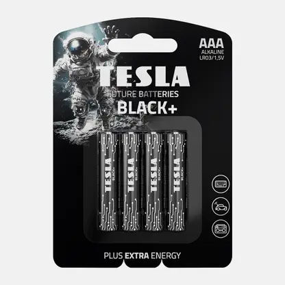 Батарейка AAA 4шт Black Tesla