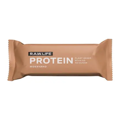 Изображение товара Протеиновый батончик Rawlife Мокачино 43г