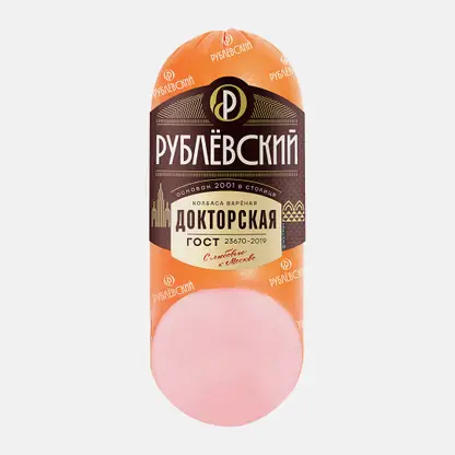 Колбаса Рублевский Докторская вареная 400г